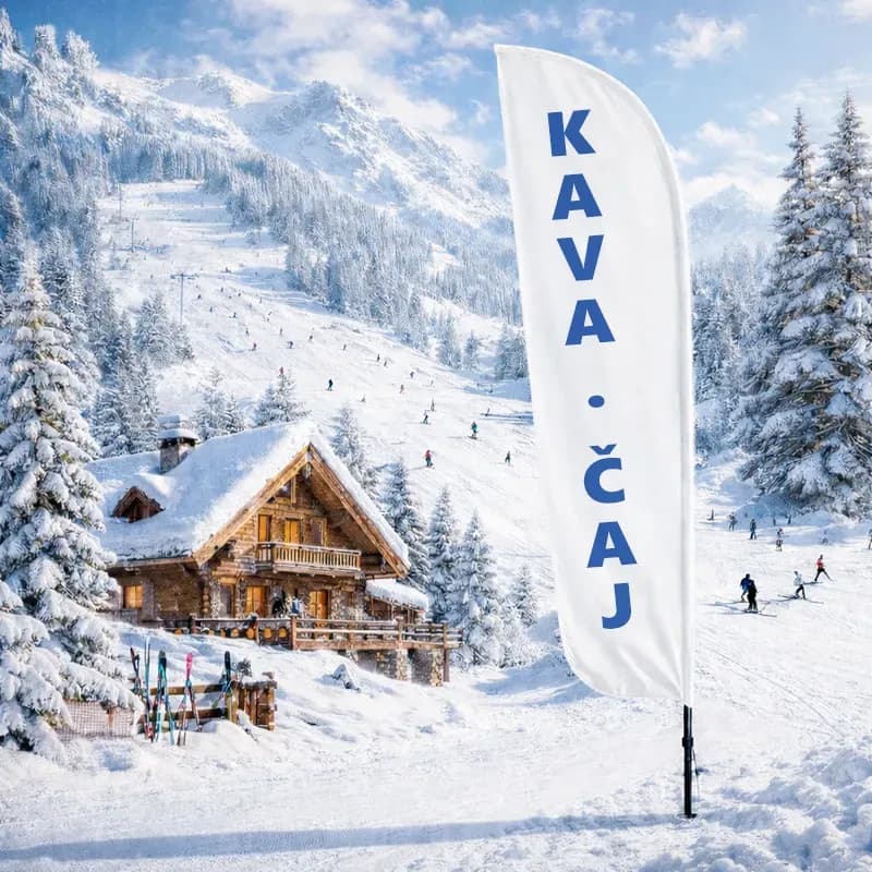 Beach Flag Standard KAVA-ČAJ