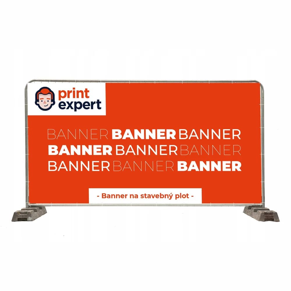 Banner na stavebnom oplotení
