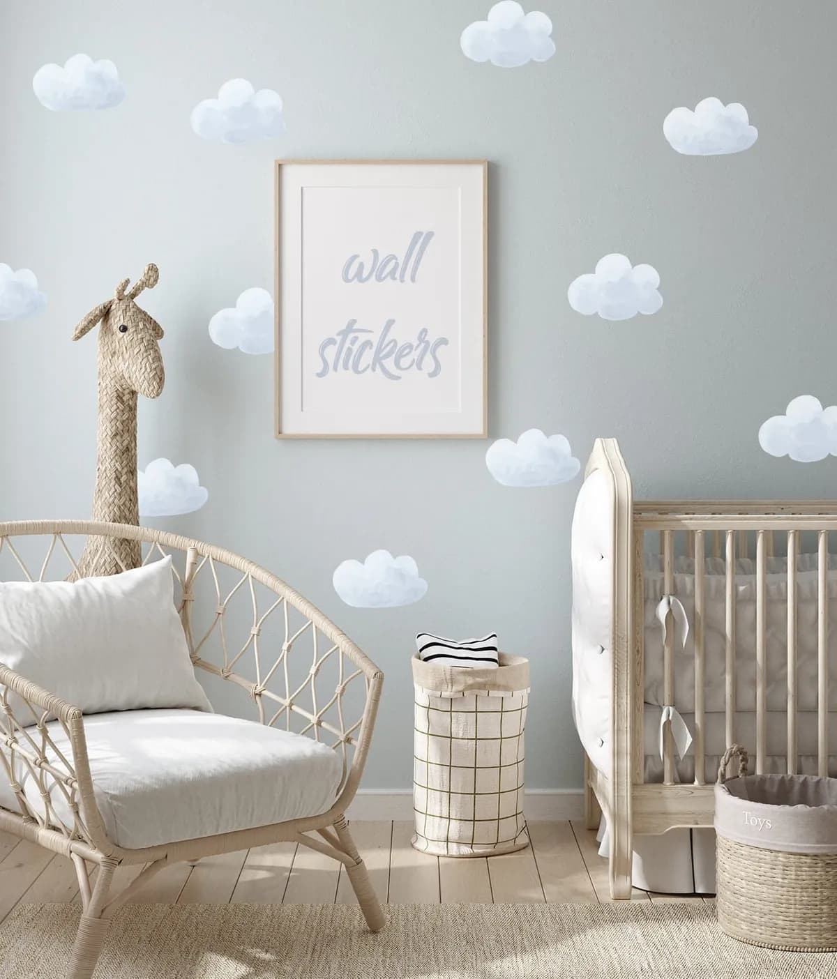 Nálepky na stenu Mraky. Clouds Wall Art – Samolepiace dekorácie na stenu