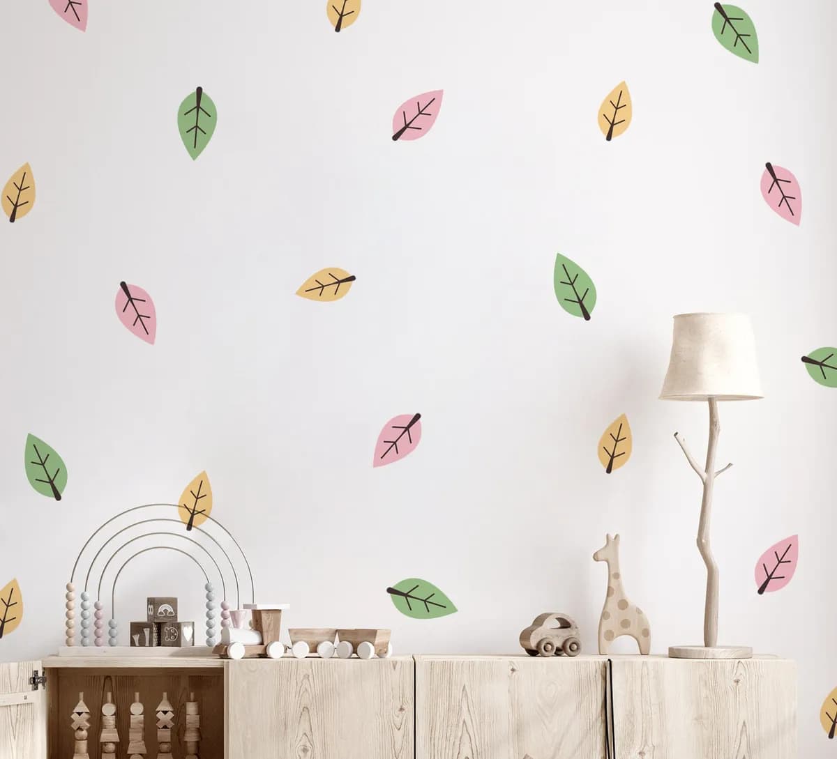 Kvetinové nálepky na stenu. Lesné kvetinové (3) – Kvetinové nálepky na stenu do interiéru